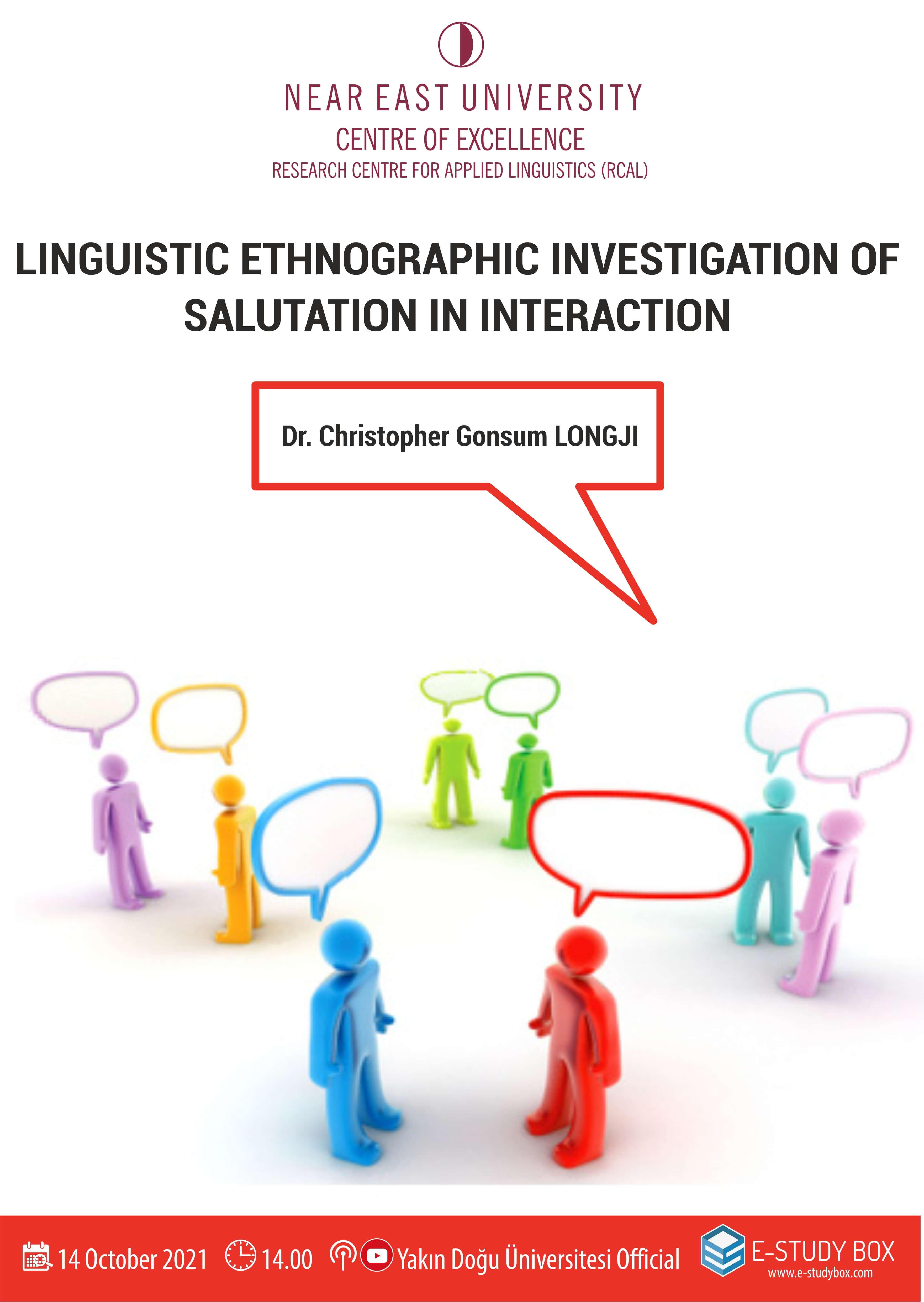 {mlang en}Linguistic Ethnographic Investigation of Salutation in Interaction{mlang}{mlang tr}Etkileşimde Selamlaşmanın Dilbilimsel Etnografik İncelemesi{mlang}